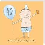 40th Birthday Boy Card