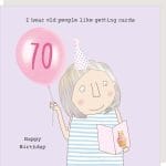 70th Birthday Girl Card