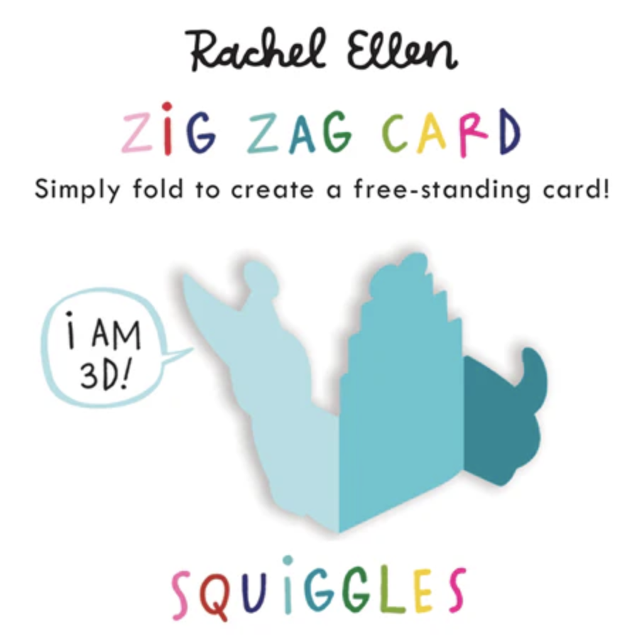 ‘Baby Boy’ Die-Cut Zig Zag Card