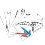 Colour-In Cards - Dinosaurs Or Fairies