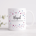 Ditsy Floral Mug With Personalised Message (Various Colours)