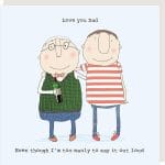 Manly Love Father's Day Card