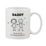 Personalised Stick People Personalised Father's Day Mug (Various Designs)