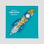 Rocket Reversible Sequin Card