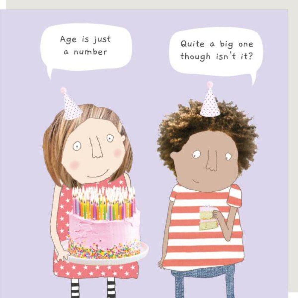 ‘Big Number’ Birthday Card
