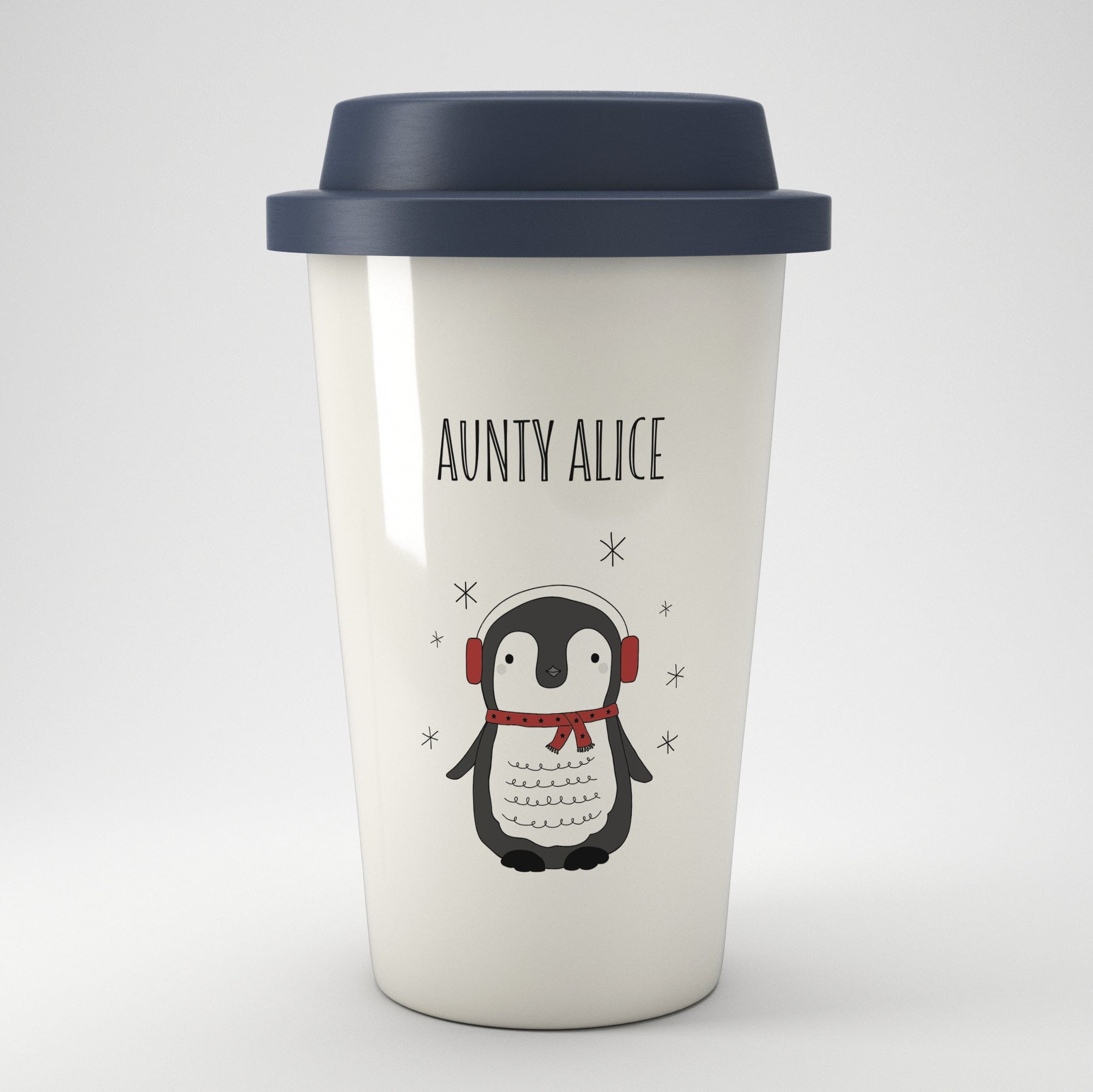 Personalised Christmas Eco Travel Mug – Various Designs