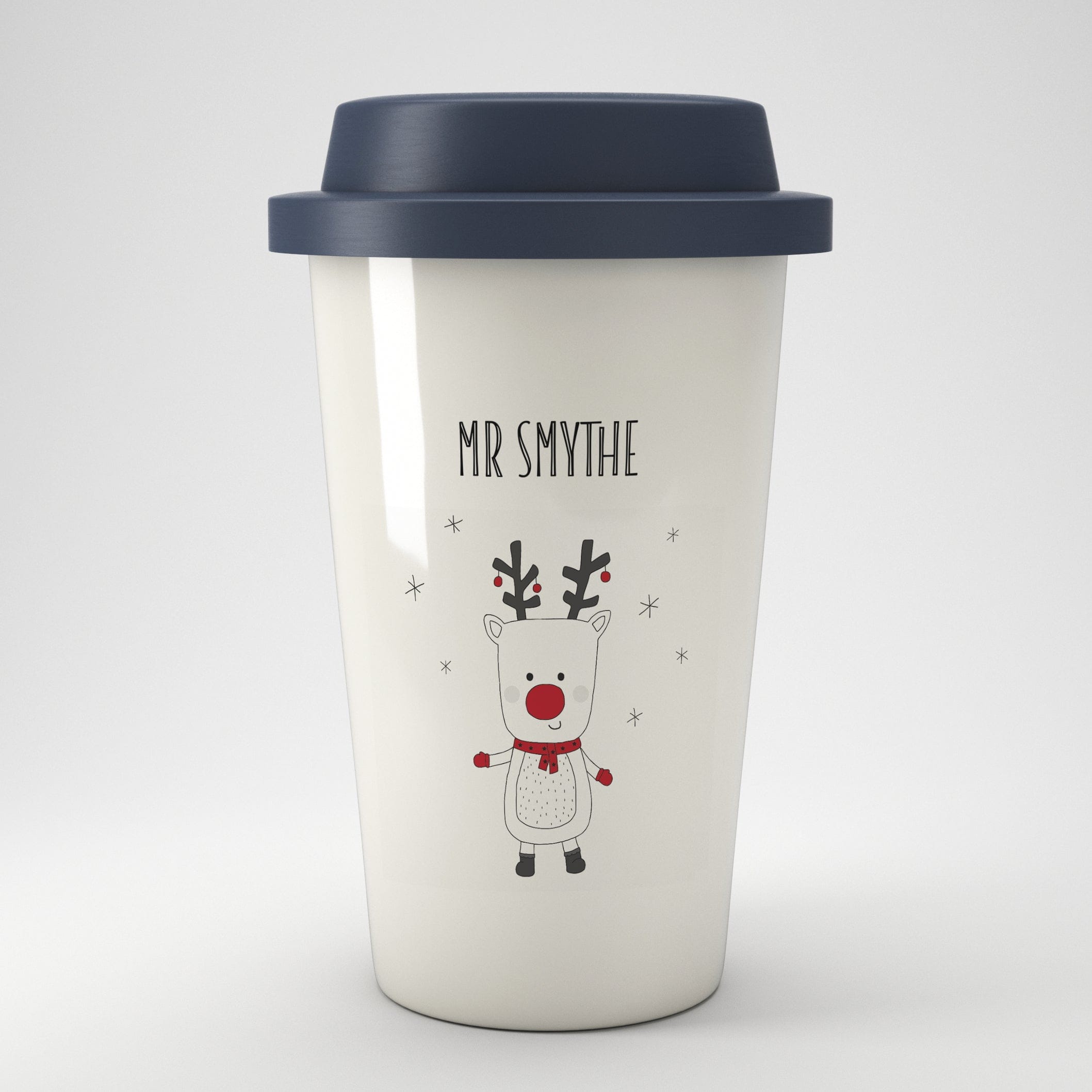 Personalised Christmas Eco Travel Mug – Various Designs