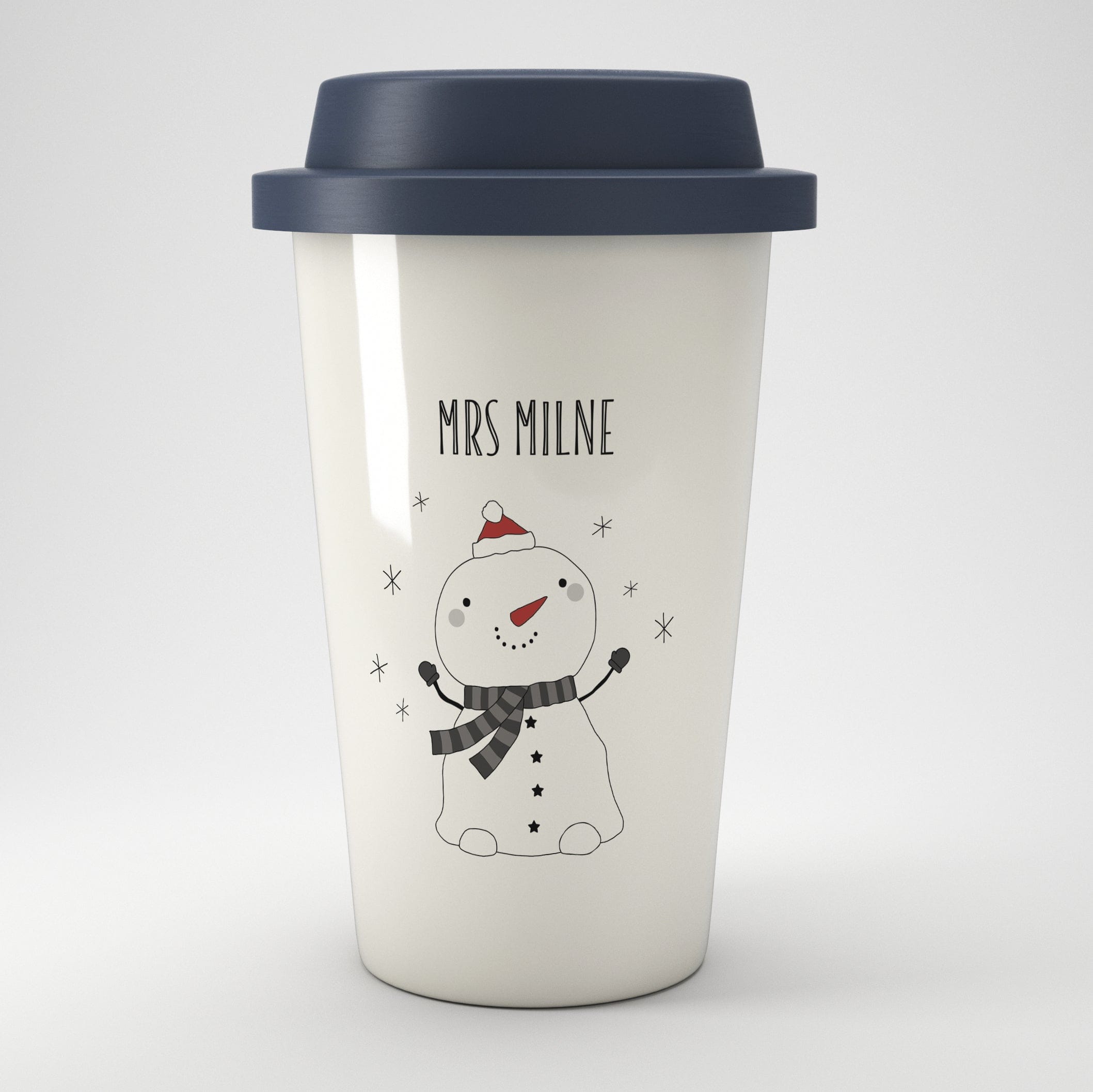 Personalised Christmas Eco Travel Mug – Various Designs