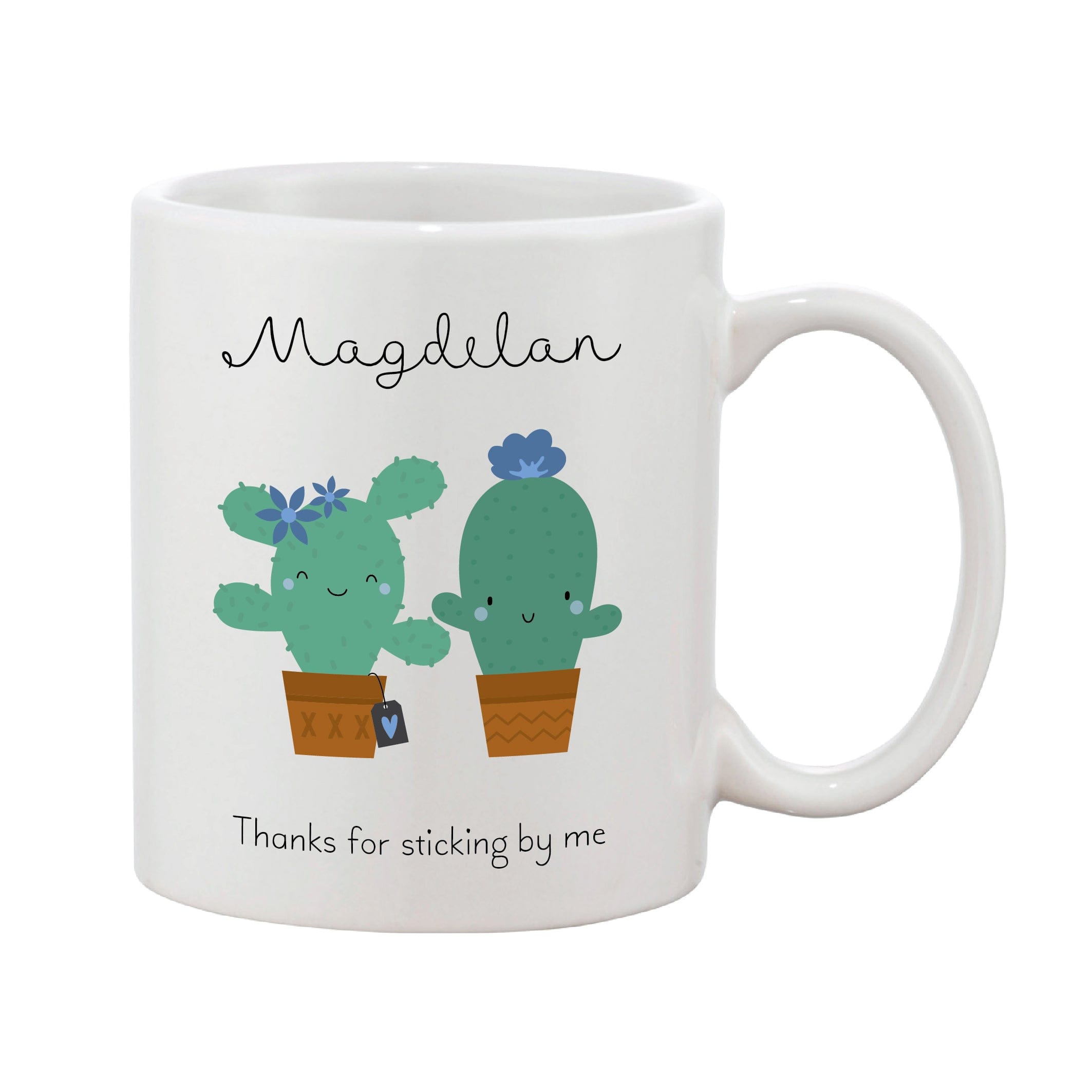 Cactus Personalised Name & Message Thank You Mug