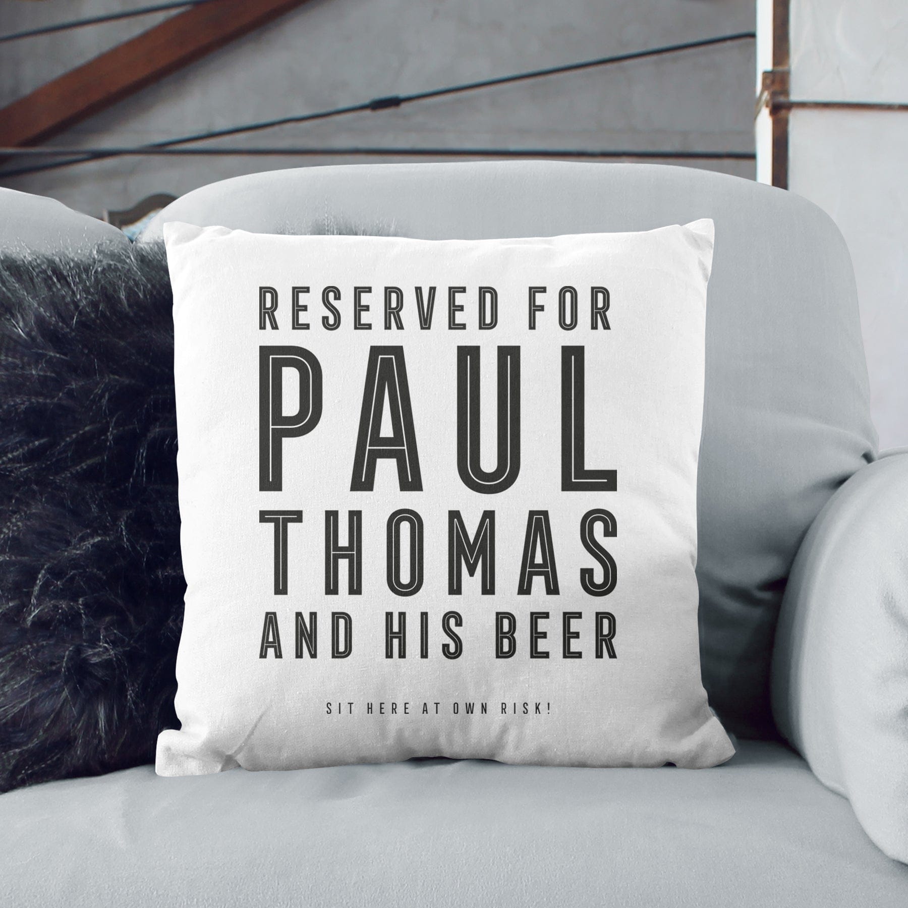 Personalised ‘Spot’ Cushion – Various Colours