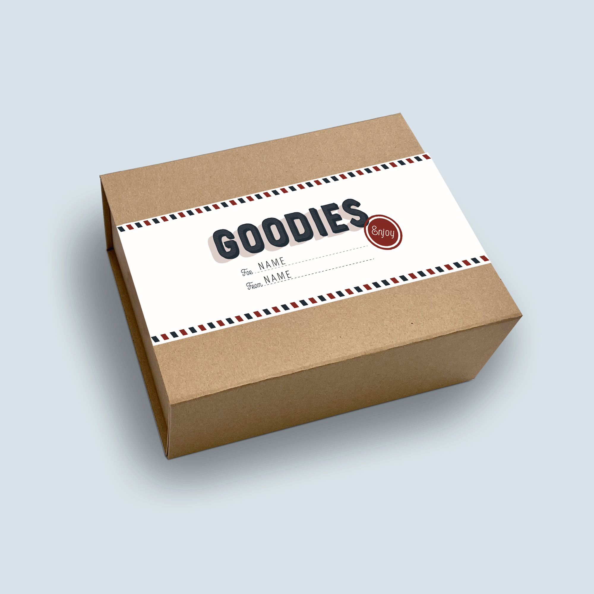Personalised Goodies Airmail Gift Box