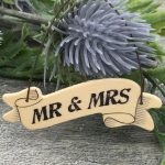 'Mr & Mrs' Little Wooden Sign