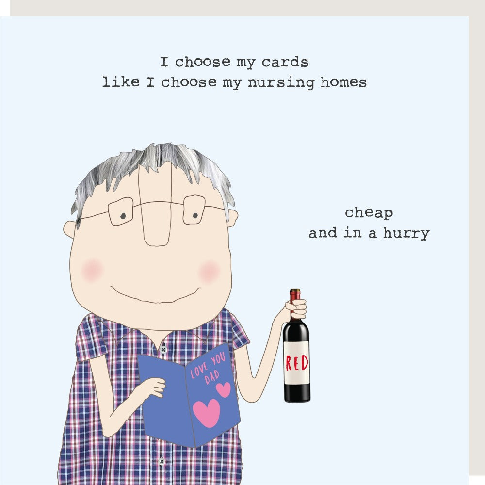 ‘Cheap And In A Hurry’ Father’s Day Card