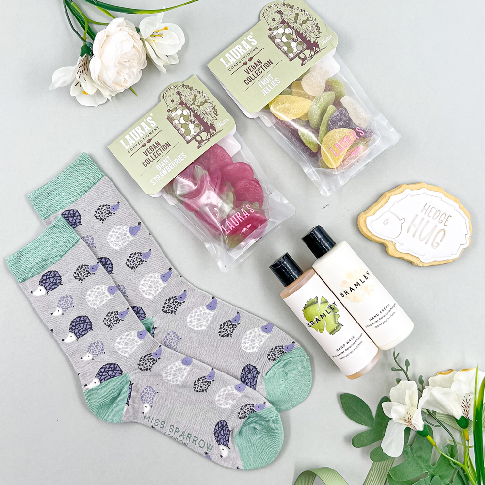 The Vegan Hedge Hug Thinking Of You Gift Box Care Package