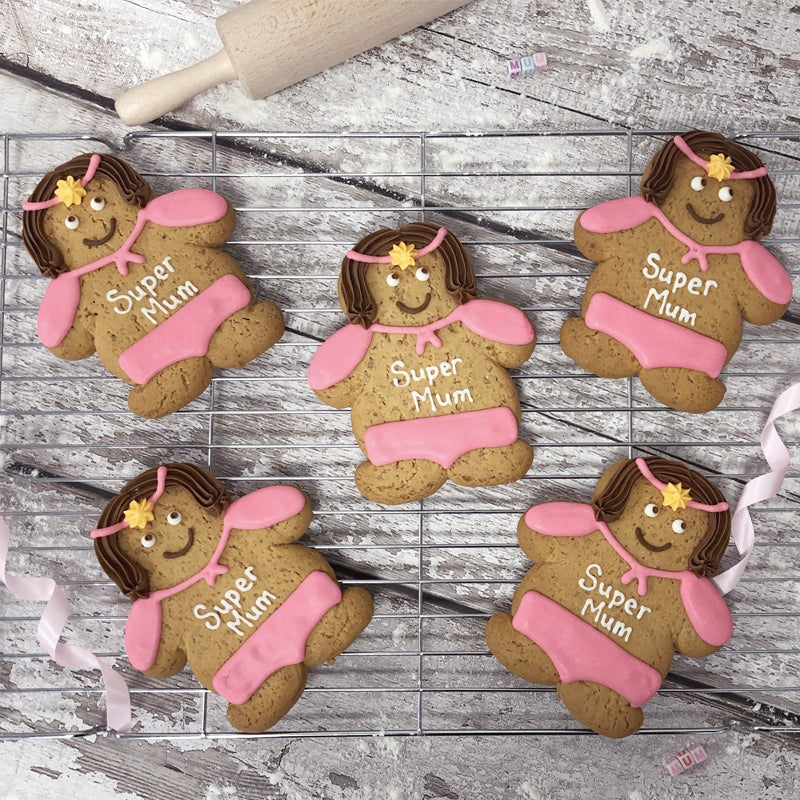 Iced Super Mum Gingerbread Biscuit