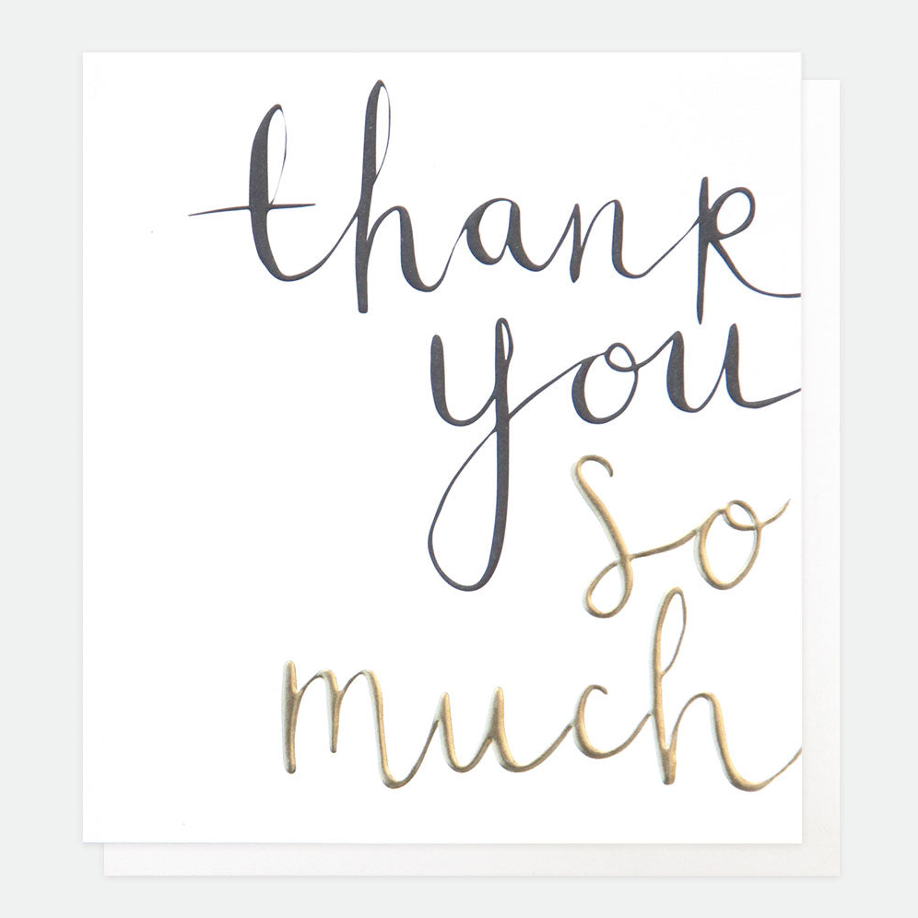Calligraphy Thank You Card