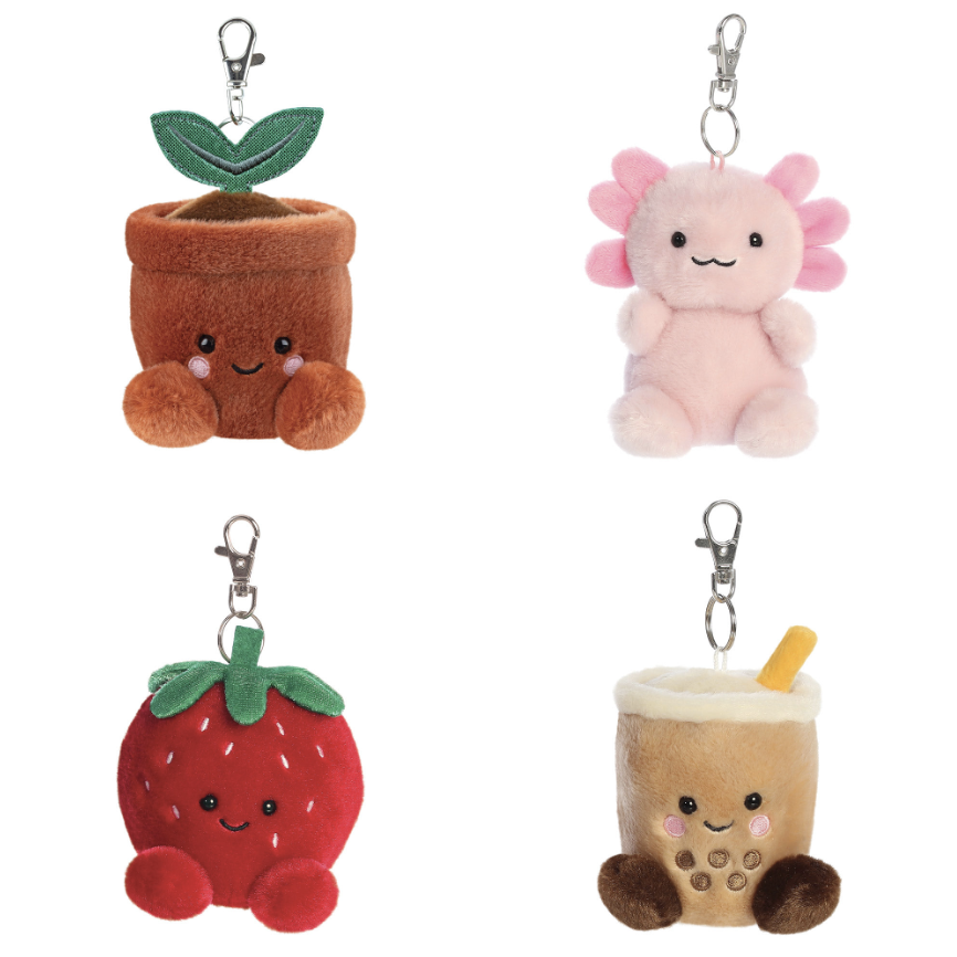 Palm Pal 4″ Plushie Keychains – Various Designs