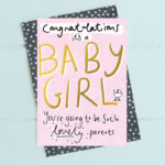 new baby girl card