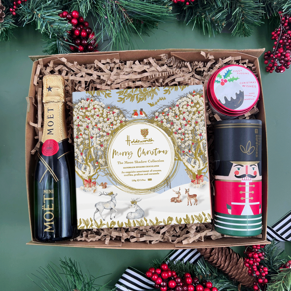 The Christmas Chocolate Truffles And Champagne Gift Box Hamper