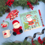 The Children's Father Christmas Gift Box Hamper Flat Lay
