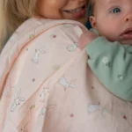 pink bunnies muslins gift set