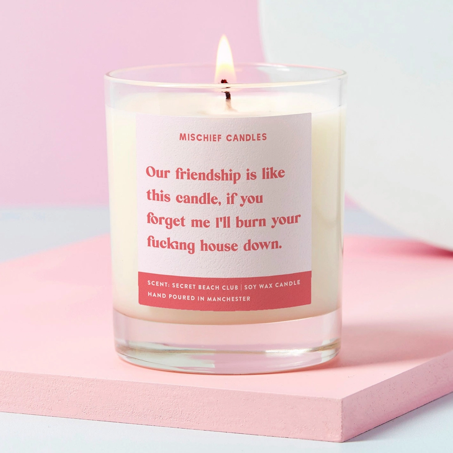 Funny Friendship Candle
